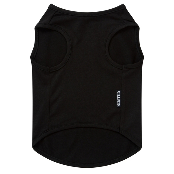 Killstar ✦ “I’m Perfectly Wicked” Pet Vest ✦ Black Jersey w/ Red & White Gothic - Picture 3 of 6